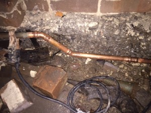 Leaking pipe                             